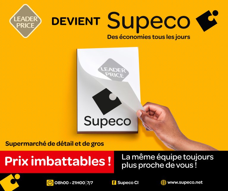 Changement Enseigne Nouveau Supeco Square à Abidjan